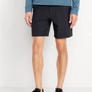 NWT Old Navy Active Tech Hybrid Chino Golf Shorts 36 Black 4-Way Stretch